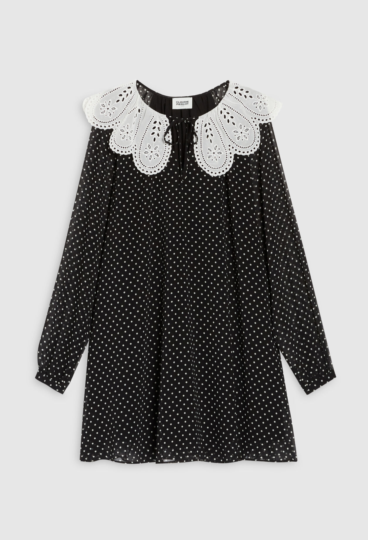 Vestido corto Rifi cuello ancho