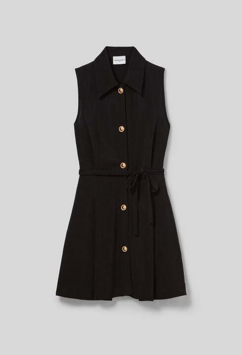 Vestido corto sin mangas