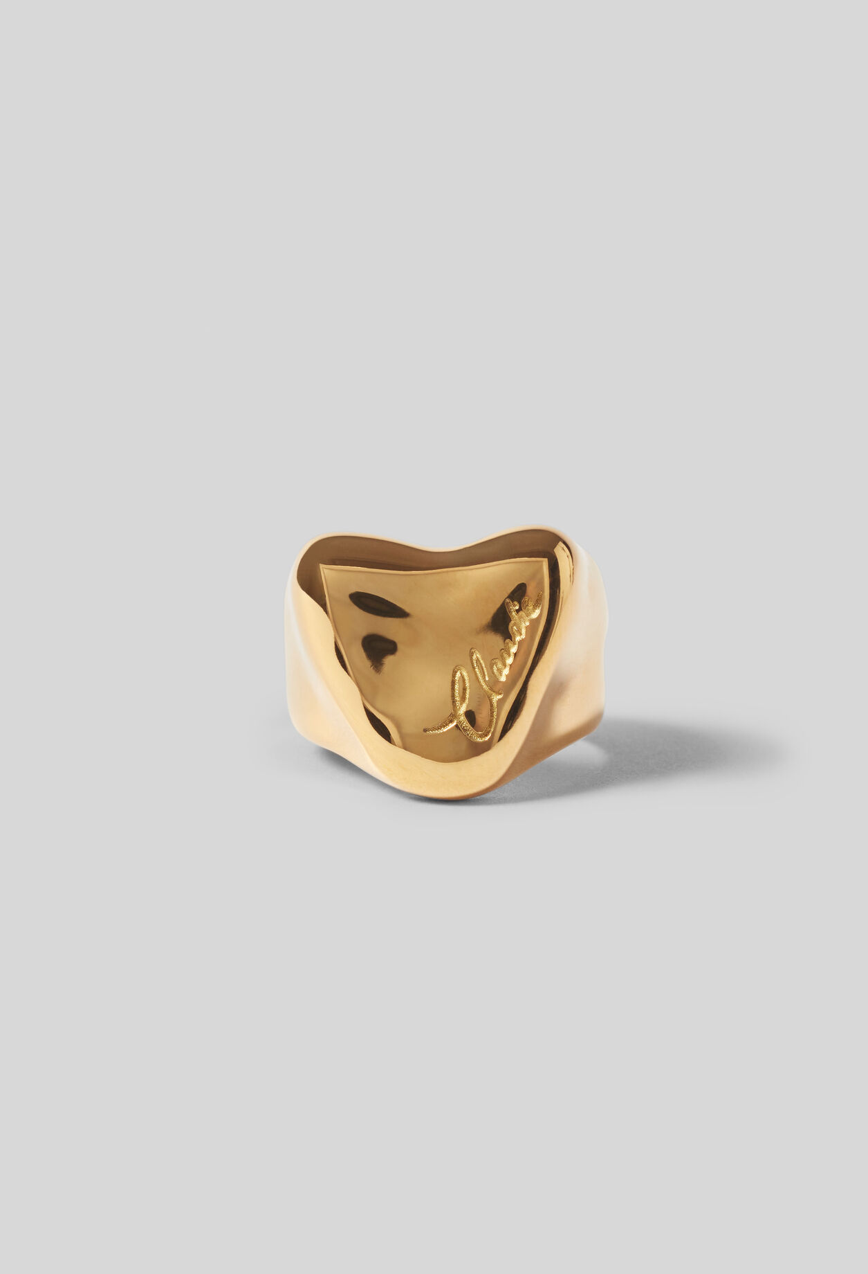 Anillo de sello en forma de coraz&oacute;n