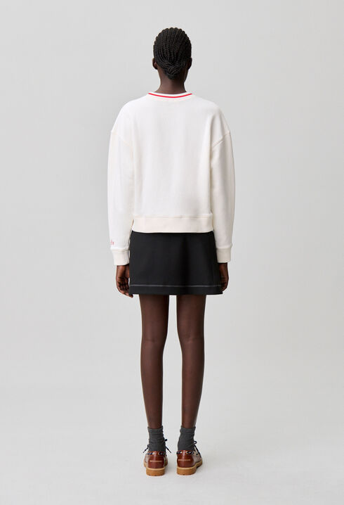 Sudadera cuello redondo bordado CP