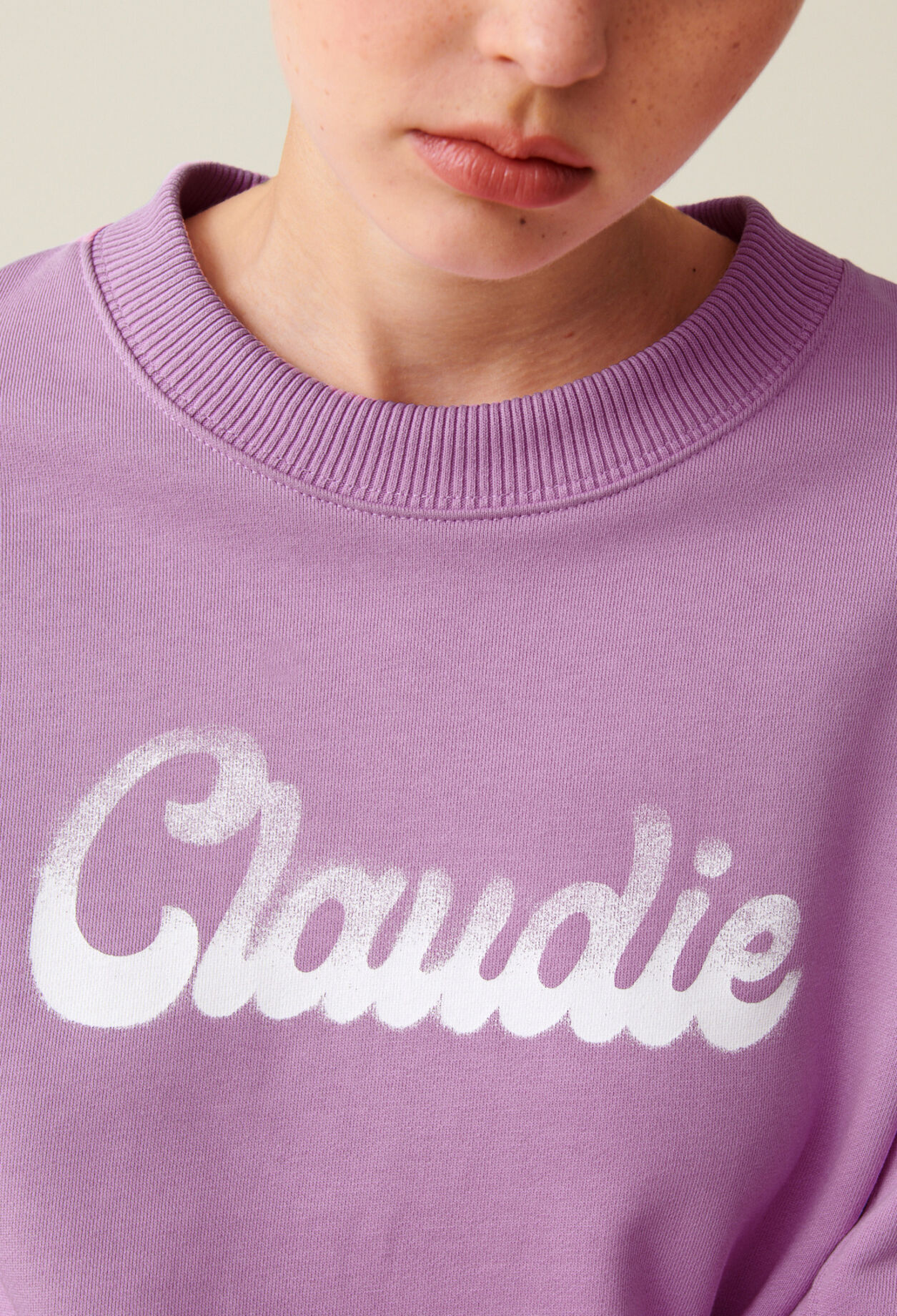 Sudadera amplia Claudie estampada
