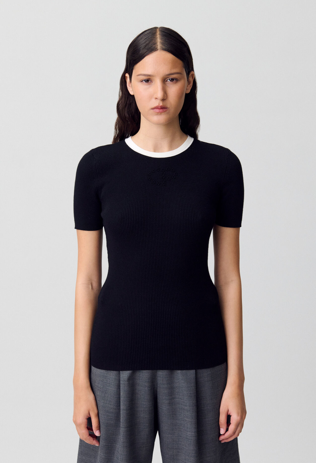 Camiseta de punto fino