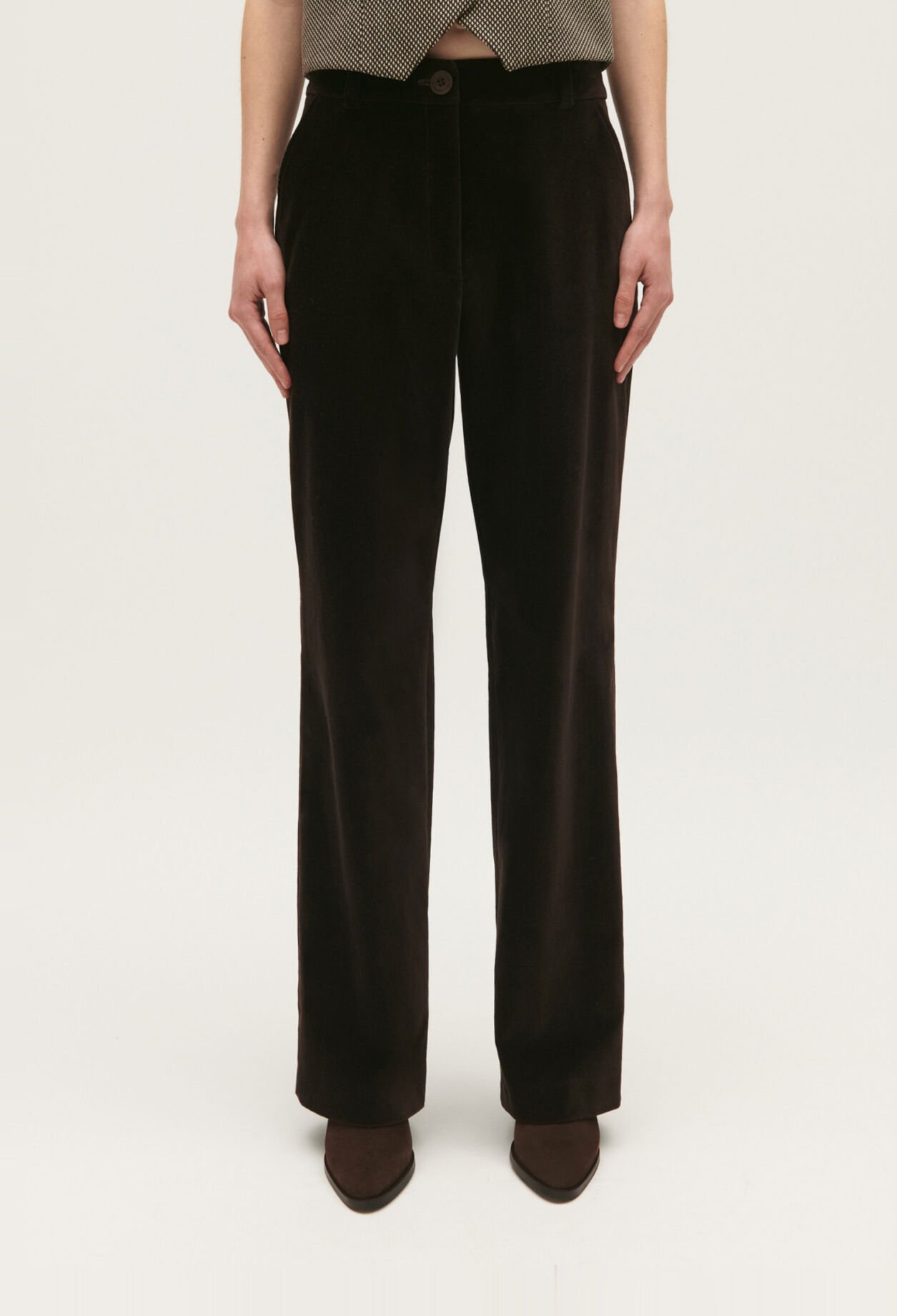 Pantalón de traje de terciopelo