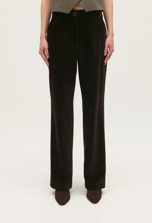 Pantalón de traje de terciopelo