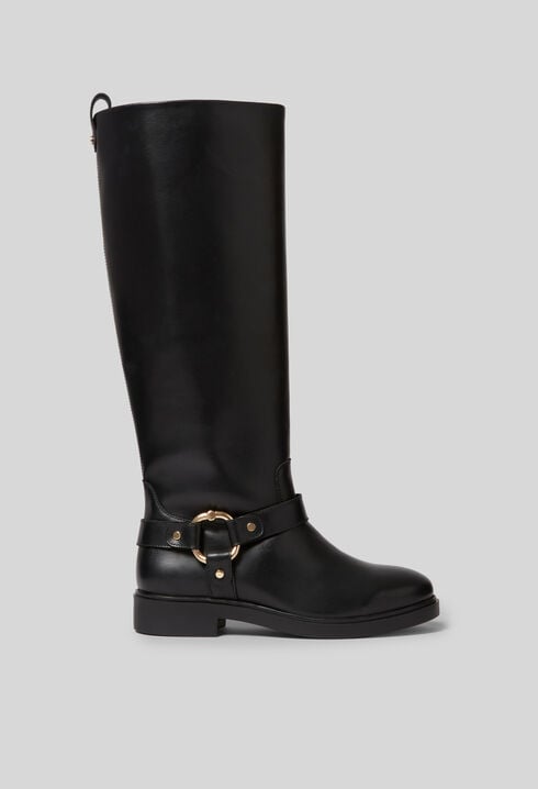 Botas altas de piel