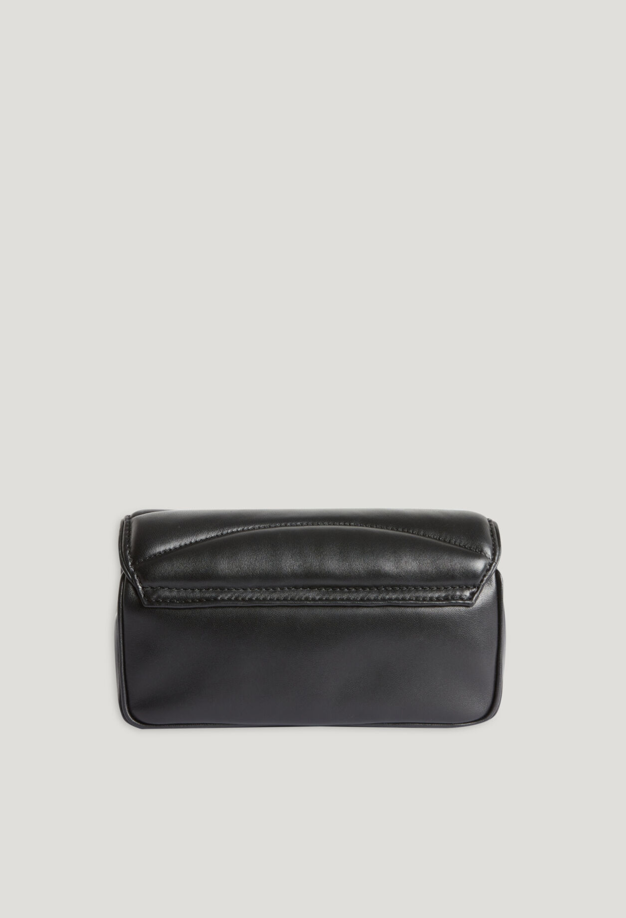 Bolso Angelina de cuero negro acolchado