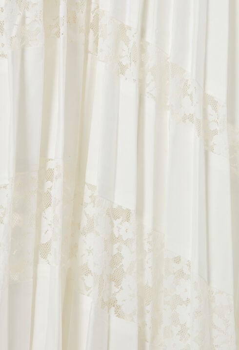 Falda plisada de flores