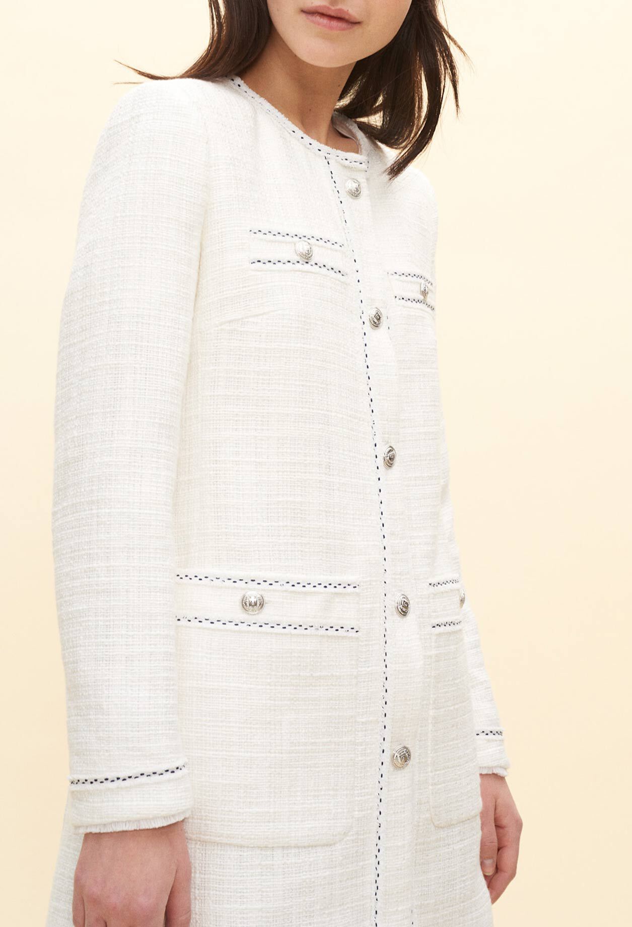 Chaqueta larga asargada