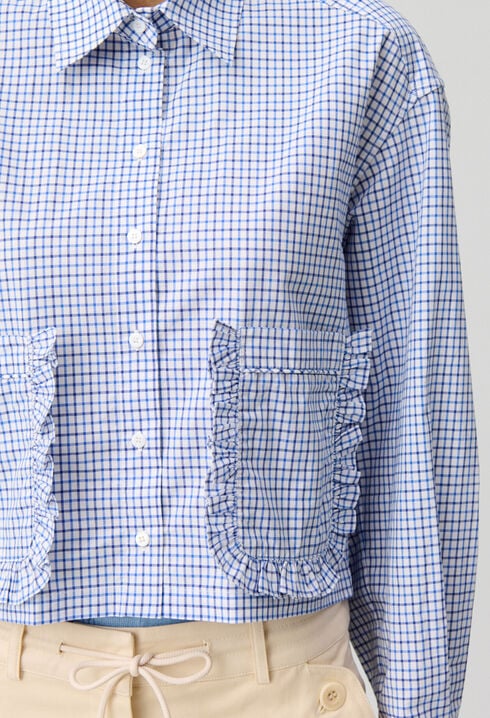 Camisa de cuadros con bolsillos