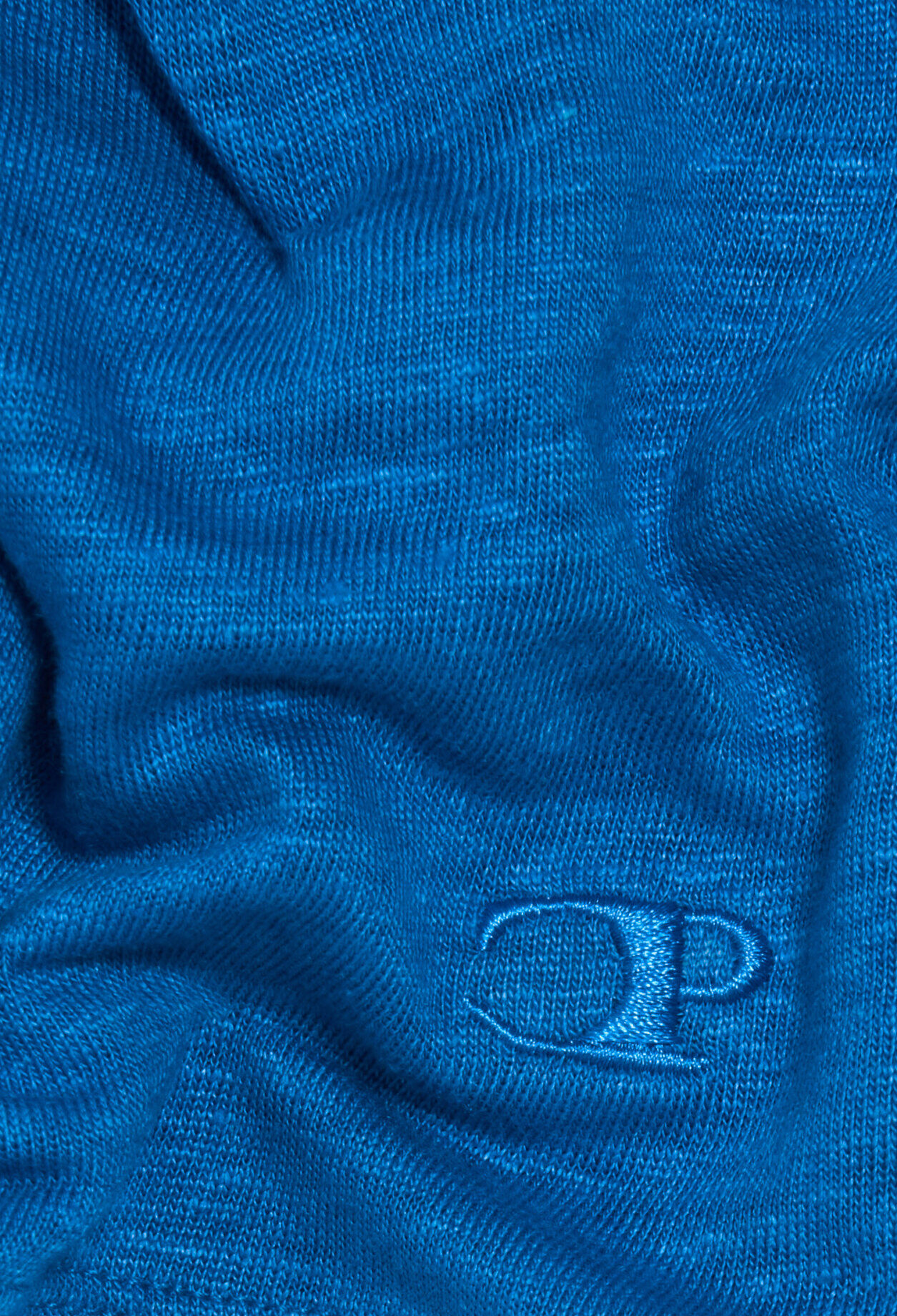 Camiseta lino azul