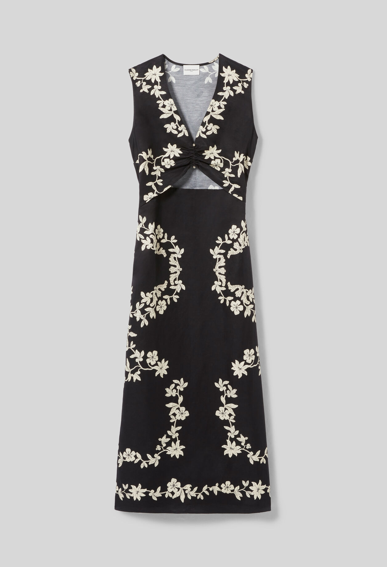 Vestido midi estampado floral