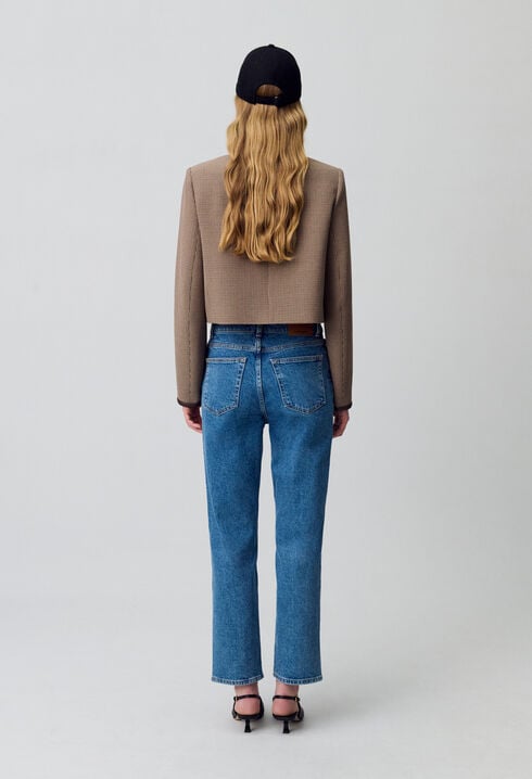 Vaqueros Toto Slim 7/8 azul desteñido