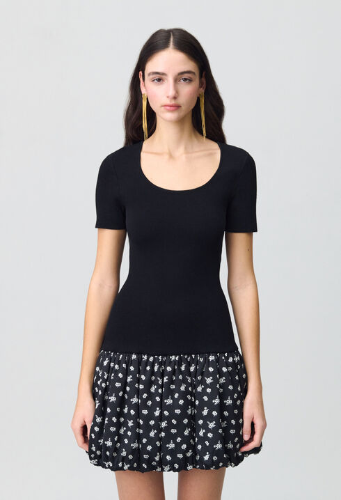 Vestido corto con lunares