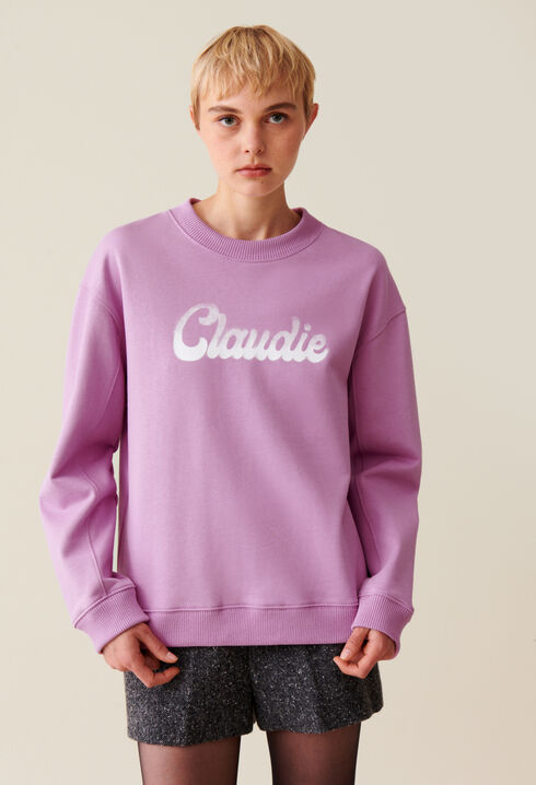 Sudadera amplia Claudie estampada