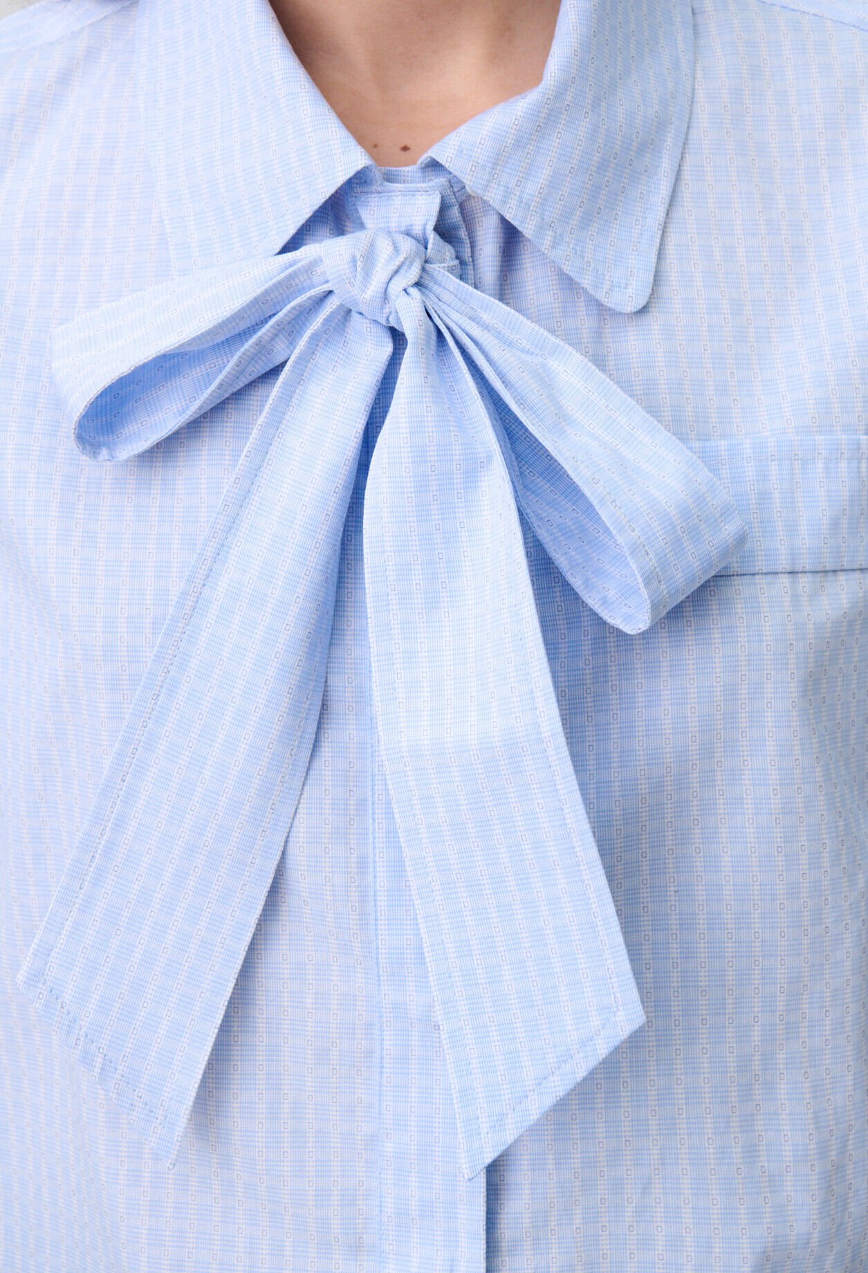 Camisa corta de cuadros