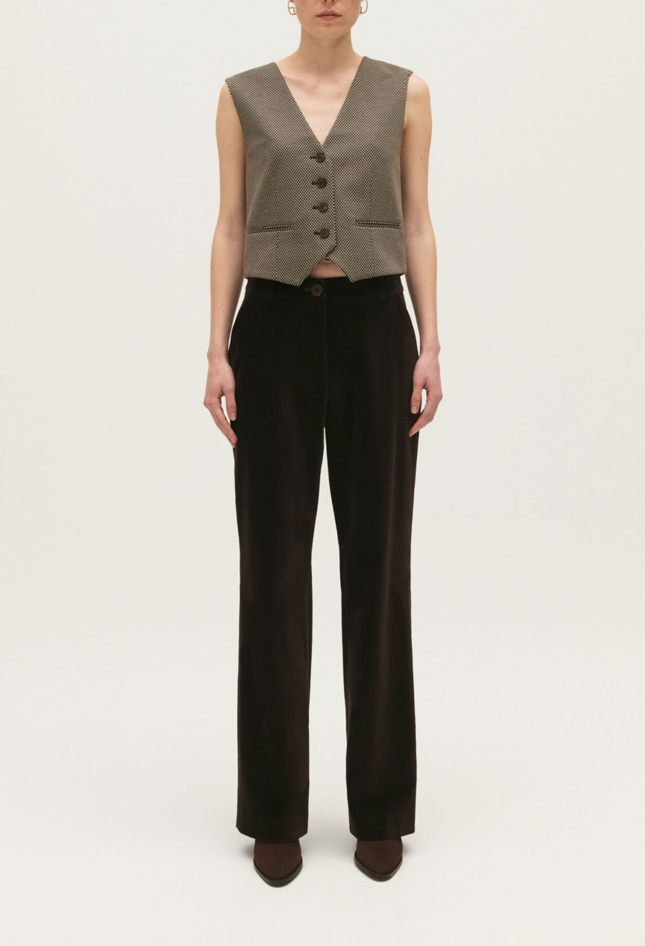 Pantalón de traje de terciopelo