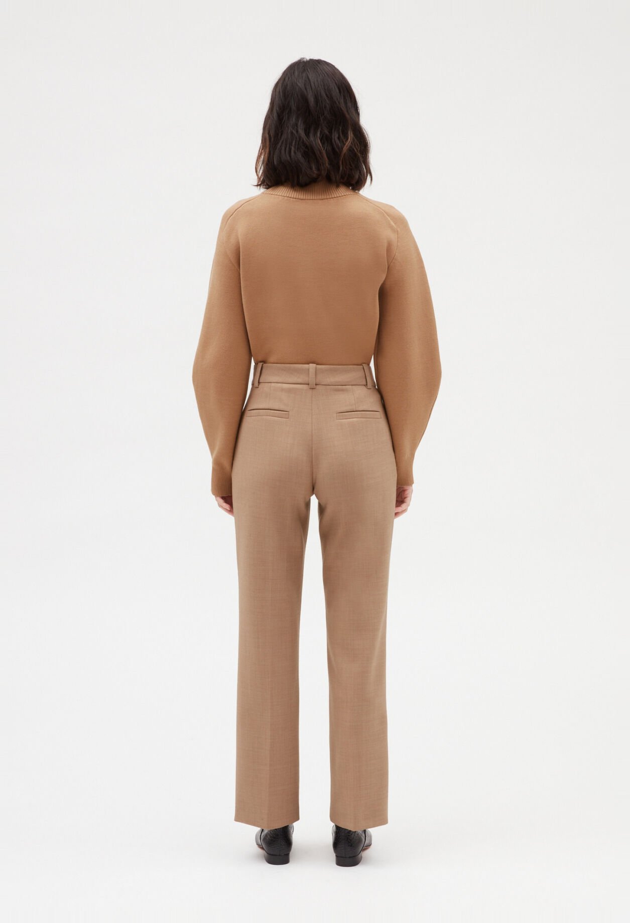 Pantalón de traje en beige