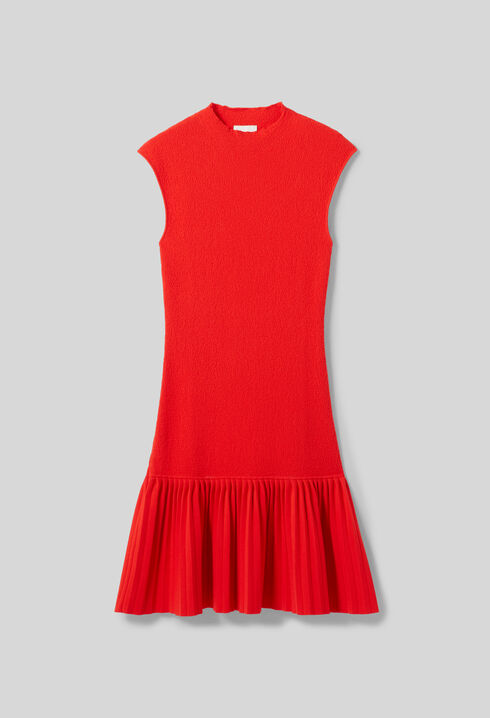 Vestido de punto plisado