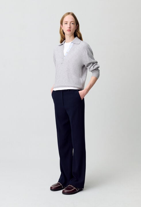 Pantalón de traje recto