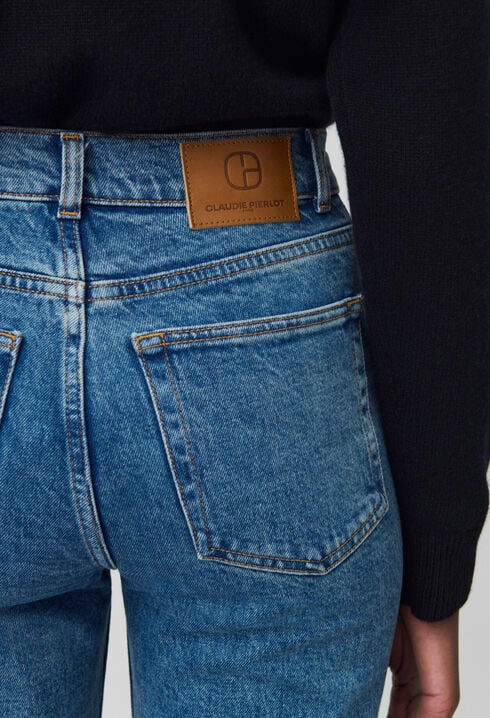 Vaqueros Toto Slim 7/8 azul desteñido