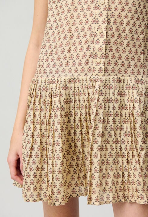 Vestido corto estampado