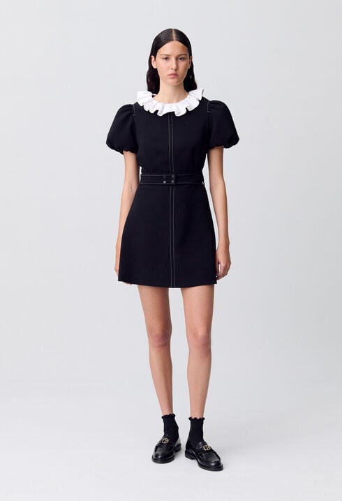 Vestido corto con cuello