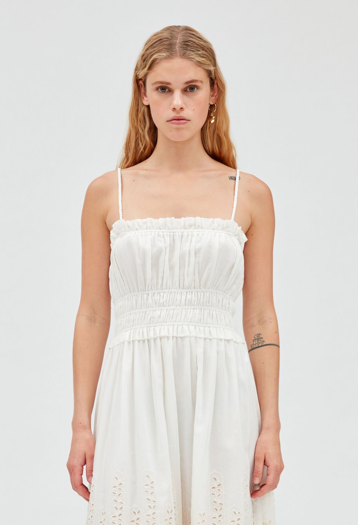 Vestido midi crudo