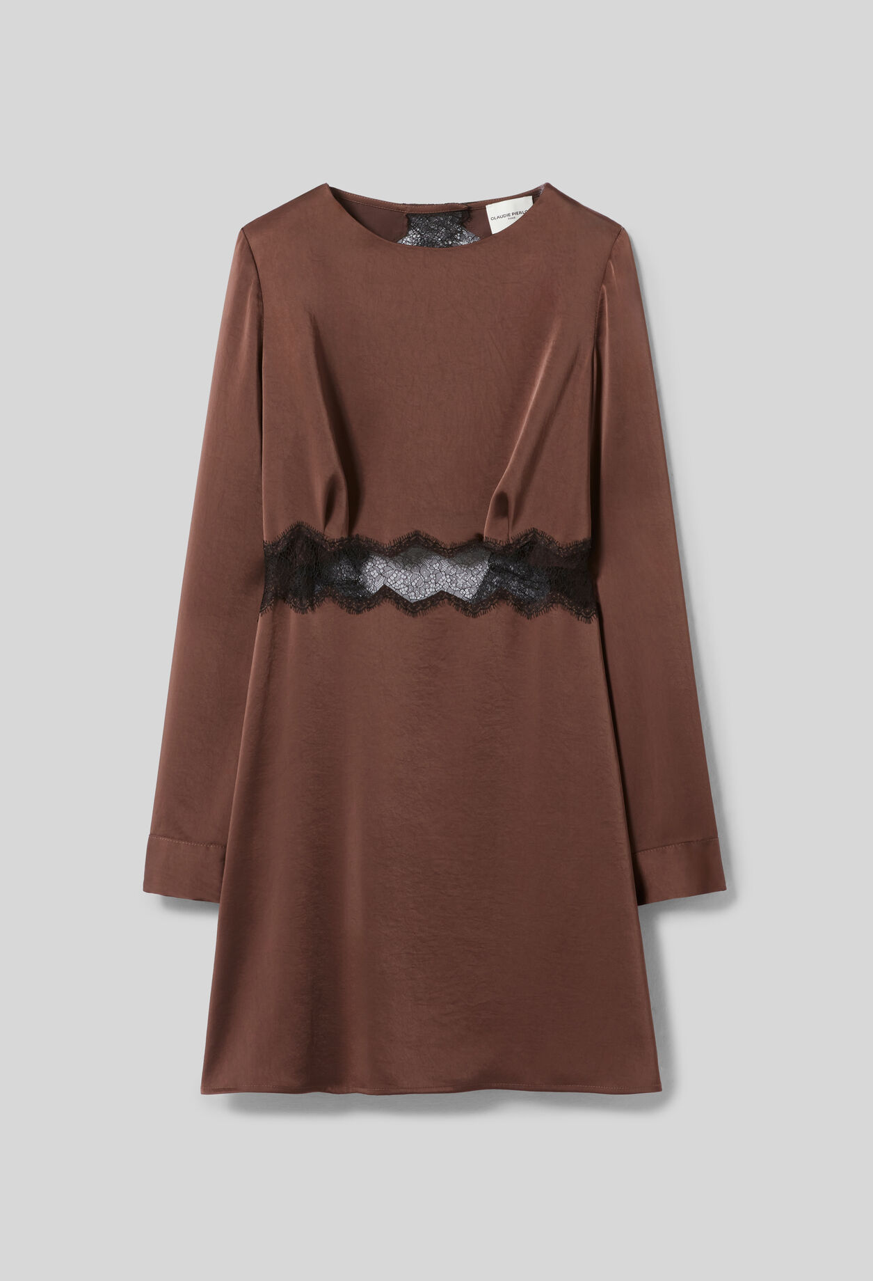 Vestido corto satinado