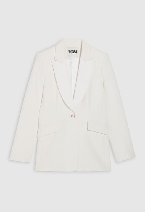 Chaqueta de sastre blanca