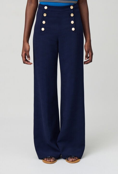 Pantalón con botones tipo pont