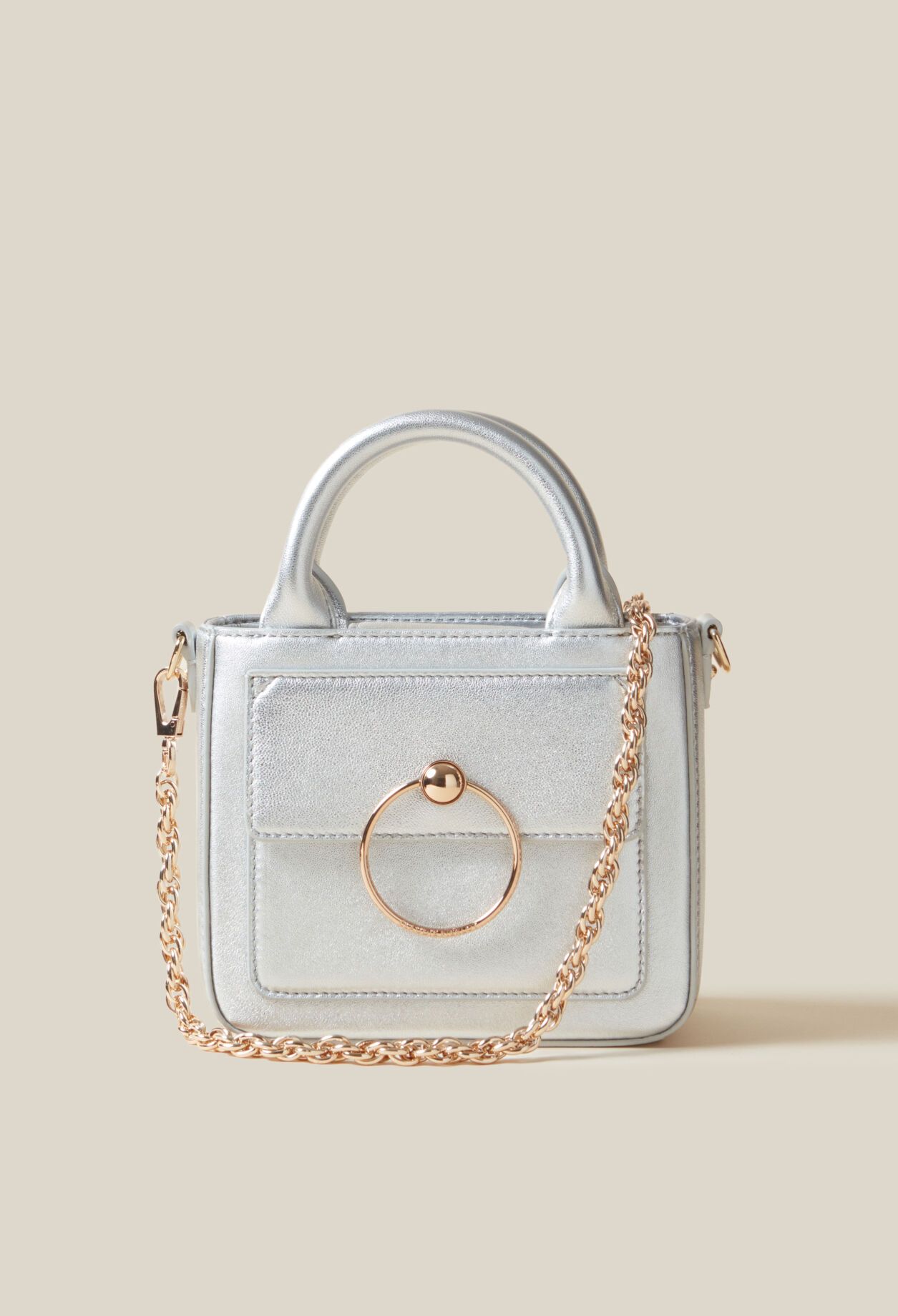 Bolso Anouck nano plateado