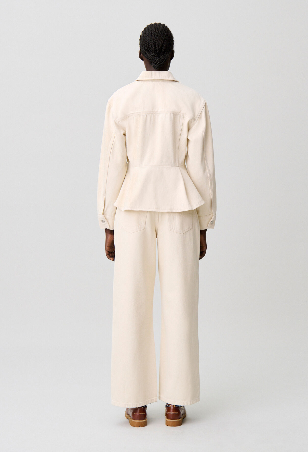 Cazadora vaquera cruda manga larga