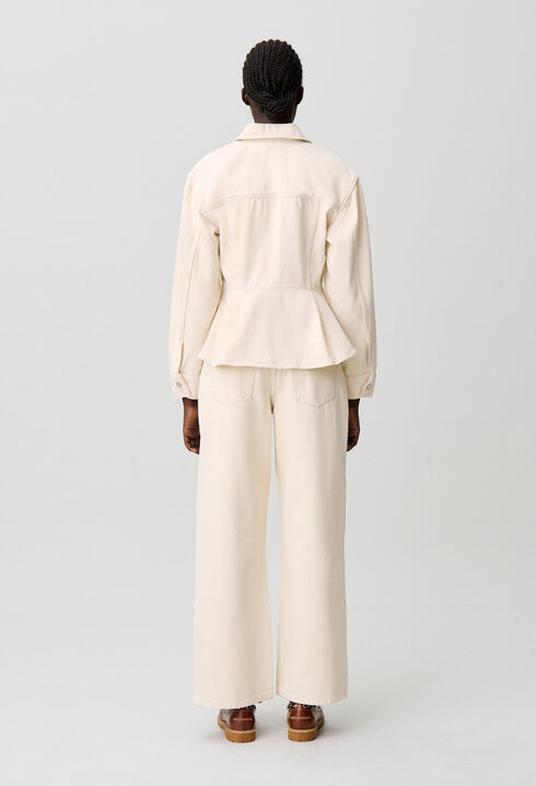 Cazadora vaquera cruda manga larga