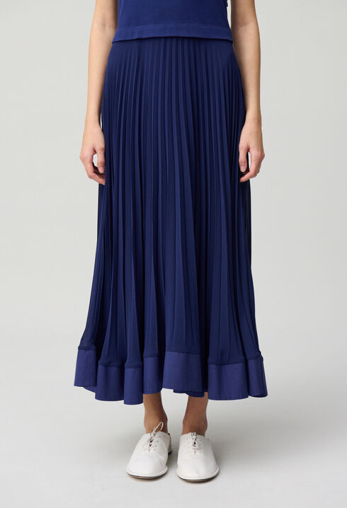 Vestido largo con trampantojo
