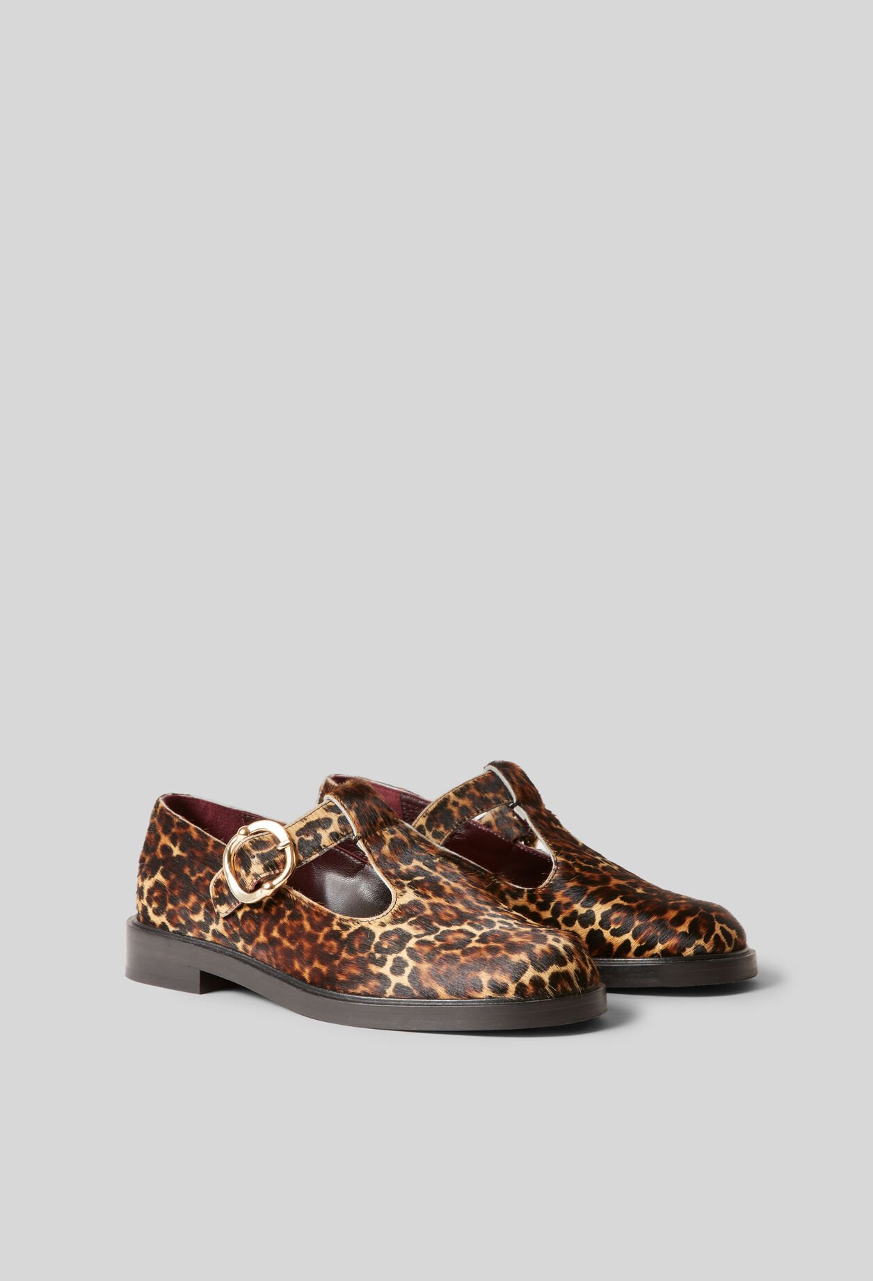 Babies de cuero estampado leopardo