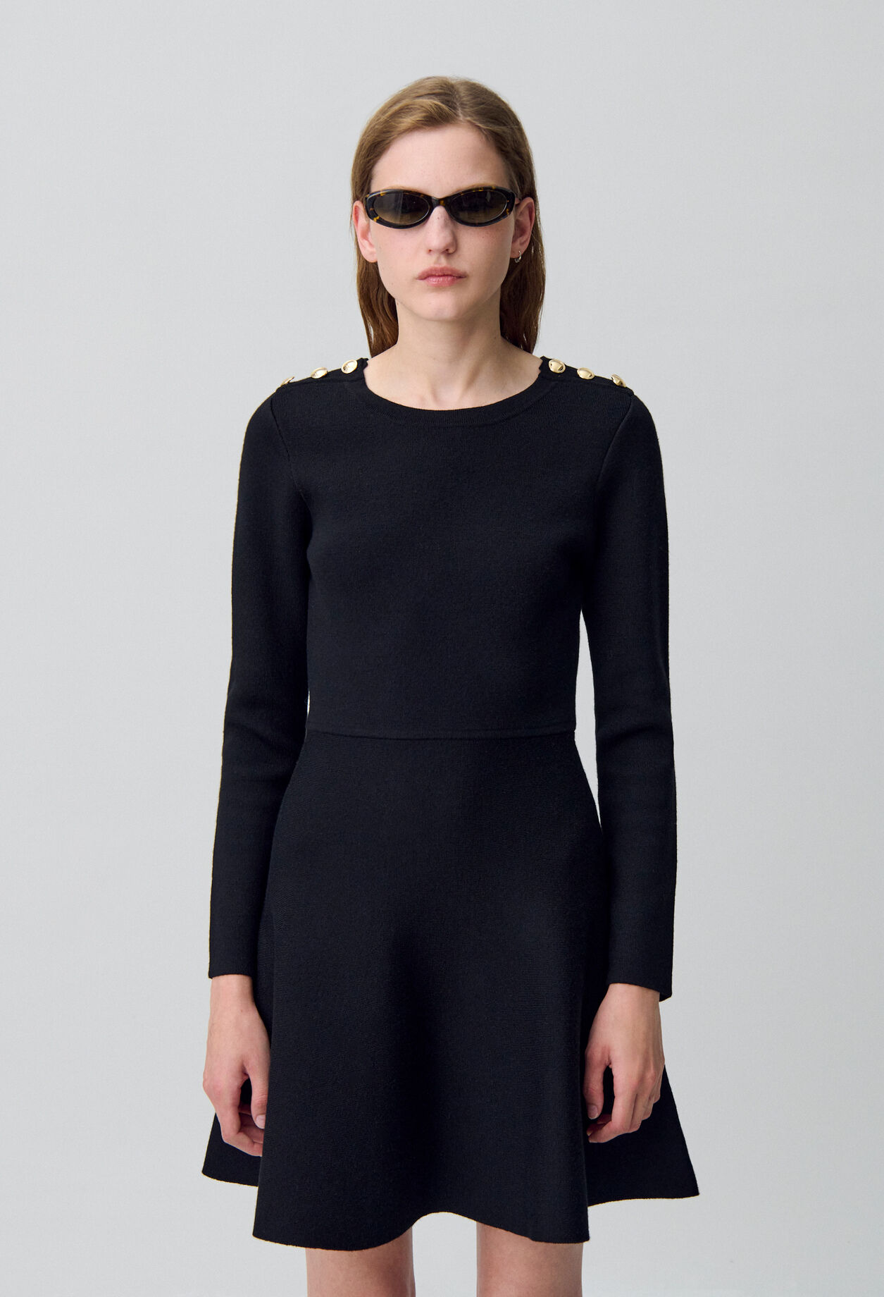 Vestido de punto estilo skater