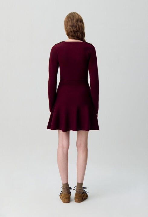 Vestido de punto estilo skater