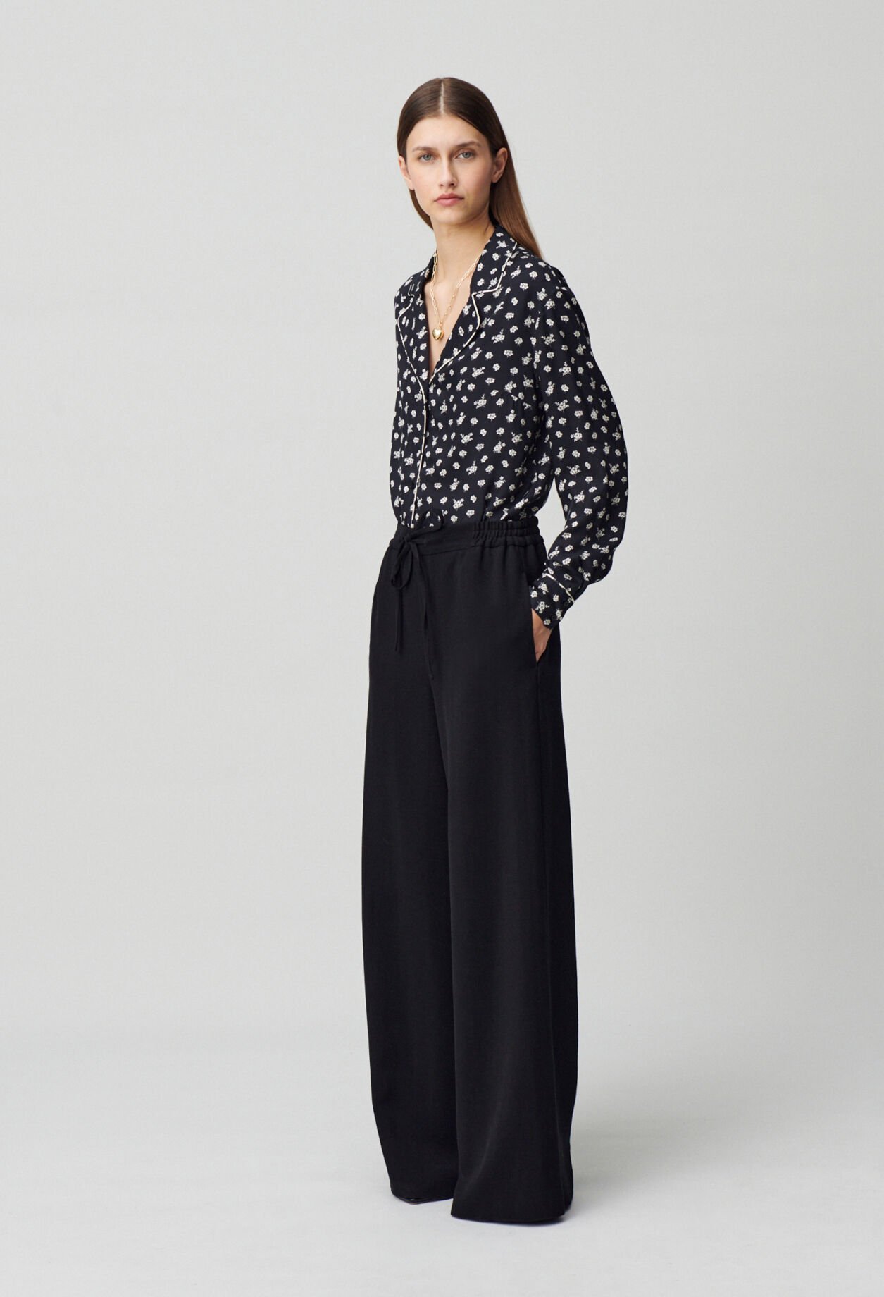 Pantalón fluido elástico