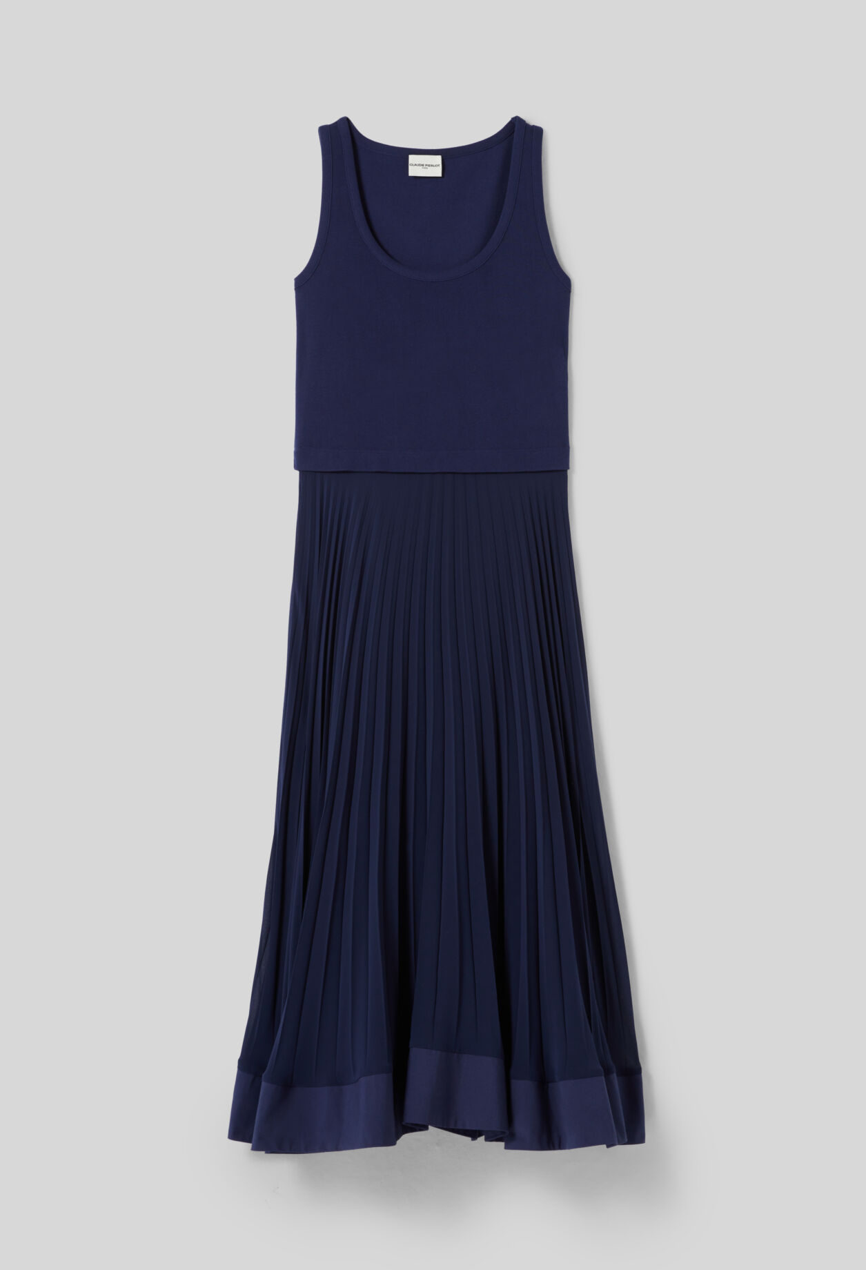 Vestido largo con trampantojo
