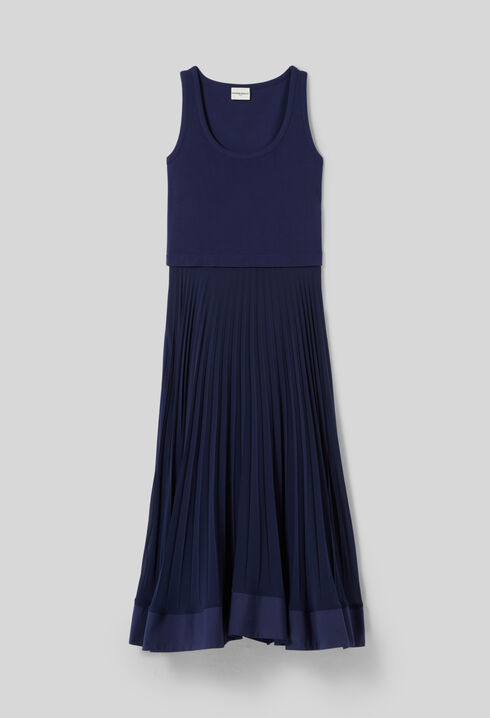 Vestido largo con trampantojo