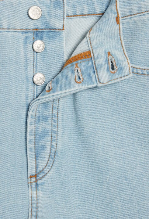 Vaqueros Louis flare azules desteñidos
