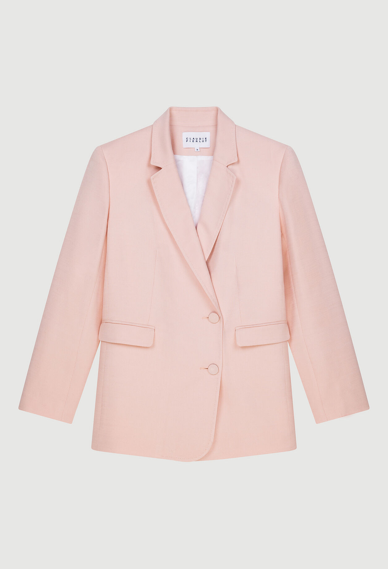 Chaqueta de traje rosa
