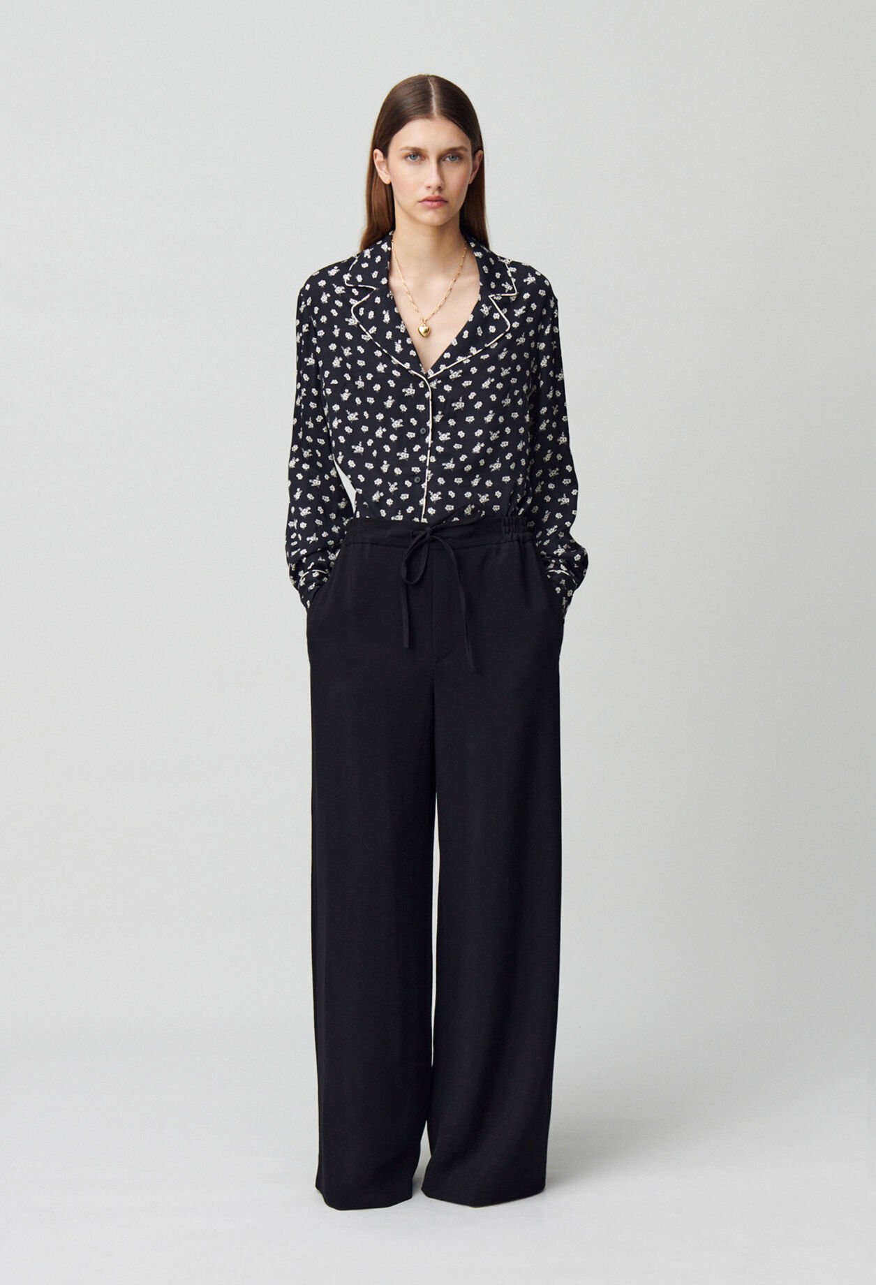 Pantalón fluido elástico