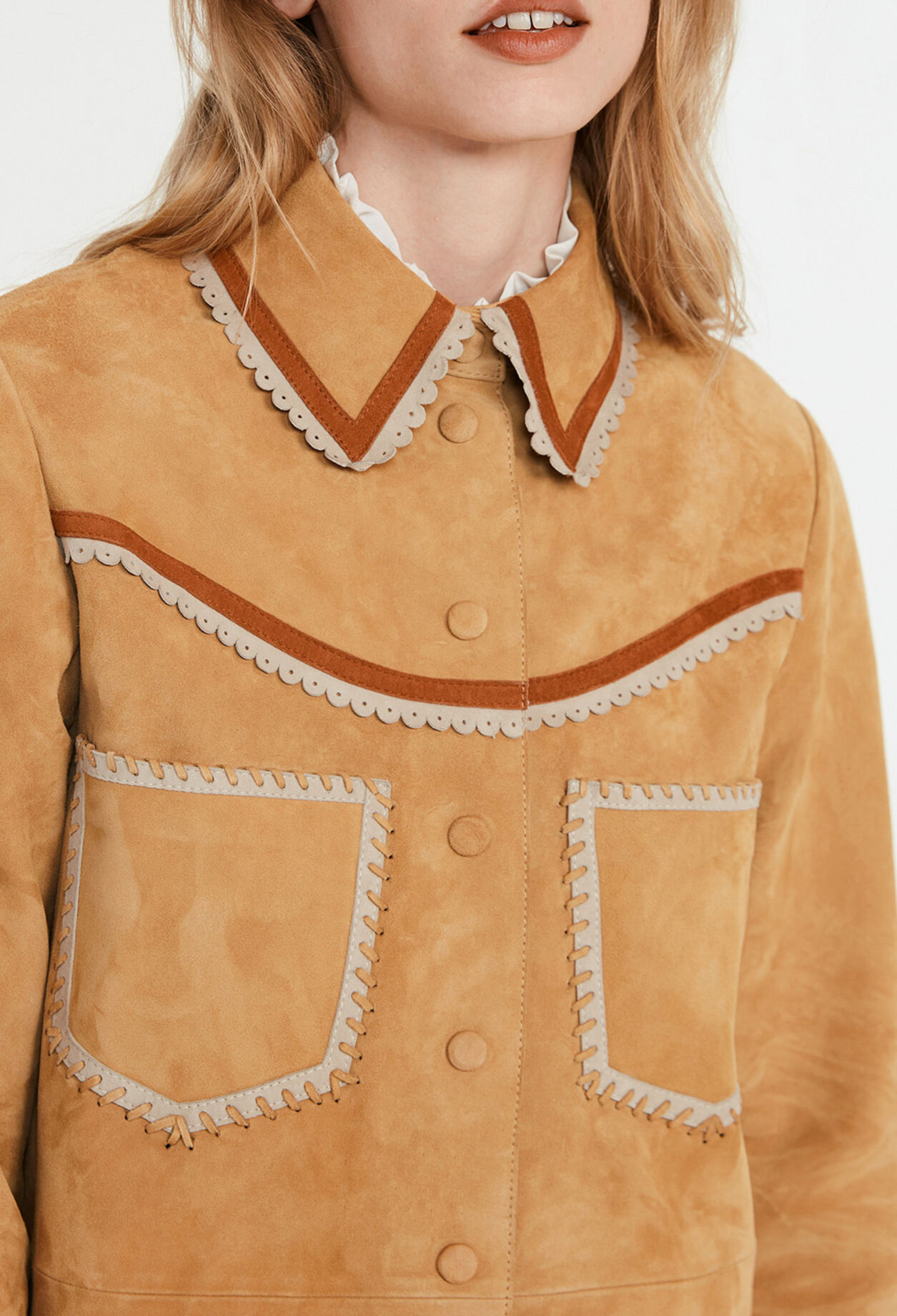 Sobrecamisa de antelina 