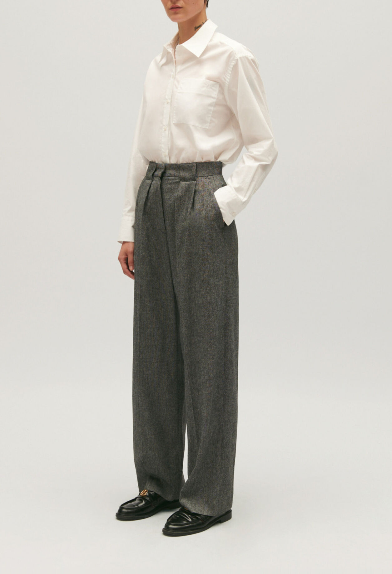 Pantalón de traje ancho
