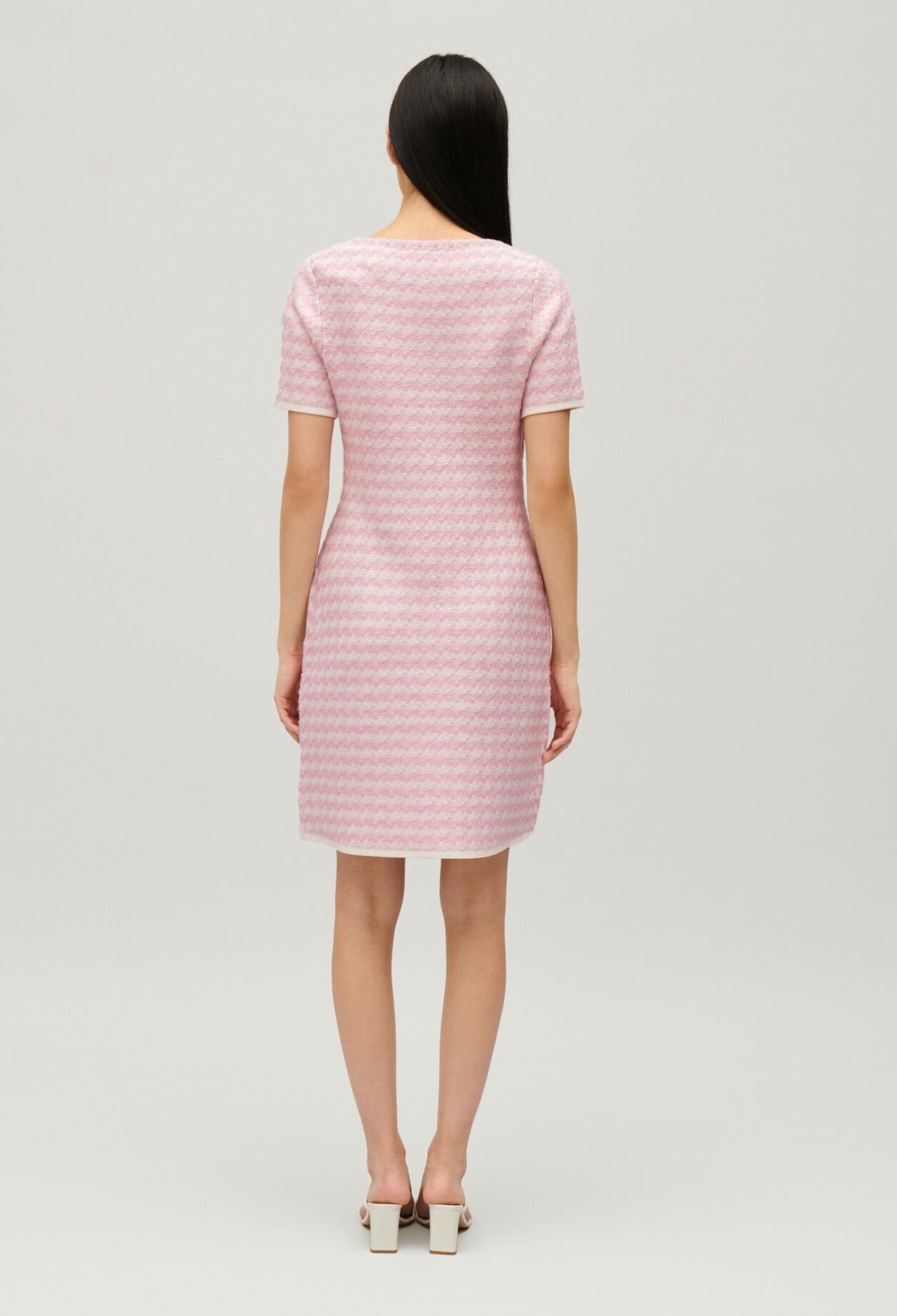 Vestido de punto de dos colores