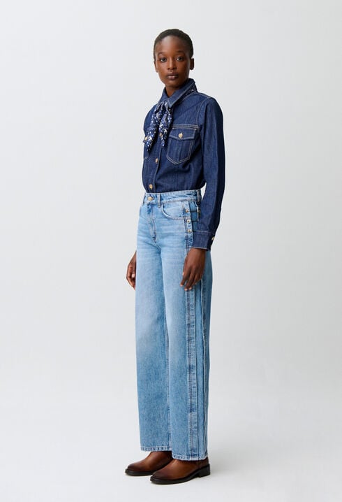 Jeans algod&oacute;n bio detalles dorados
