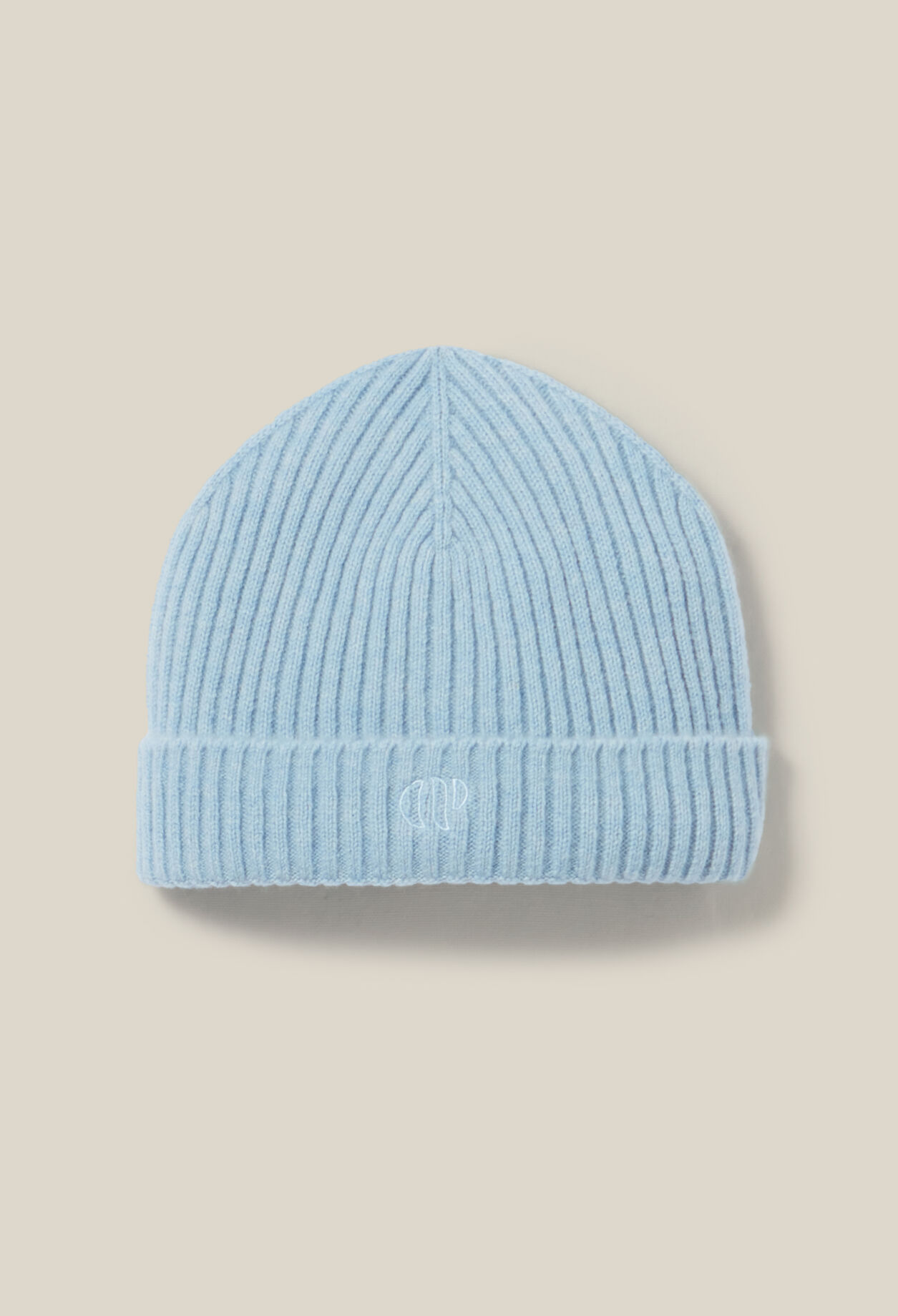 Gorro de canalé cachemir bordado CP