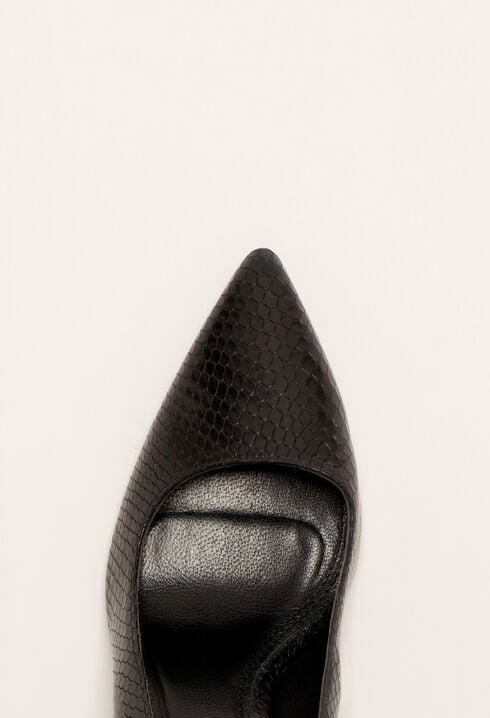 Zapatos de salón tipo pitón