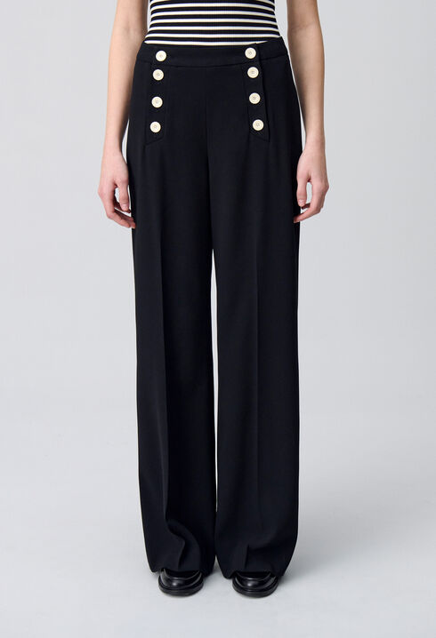 Pantalón con botones tipo pont